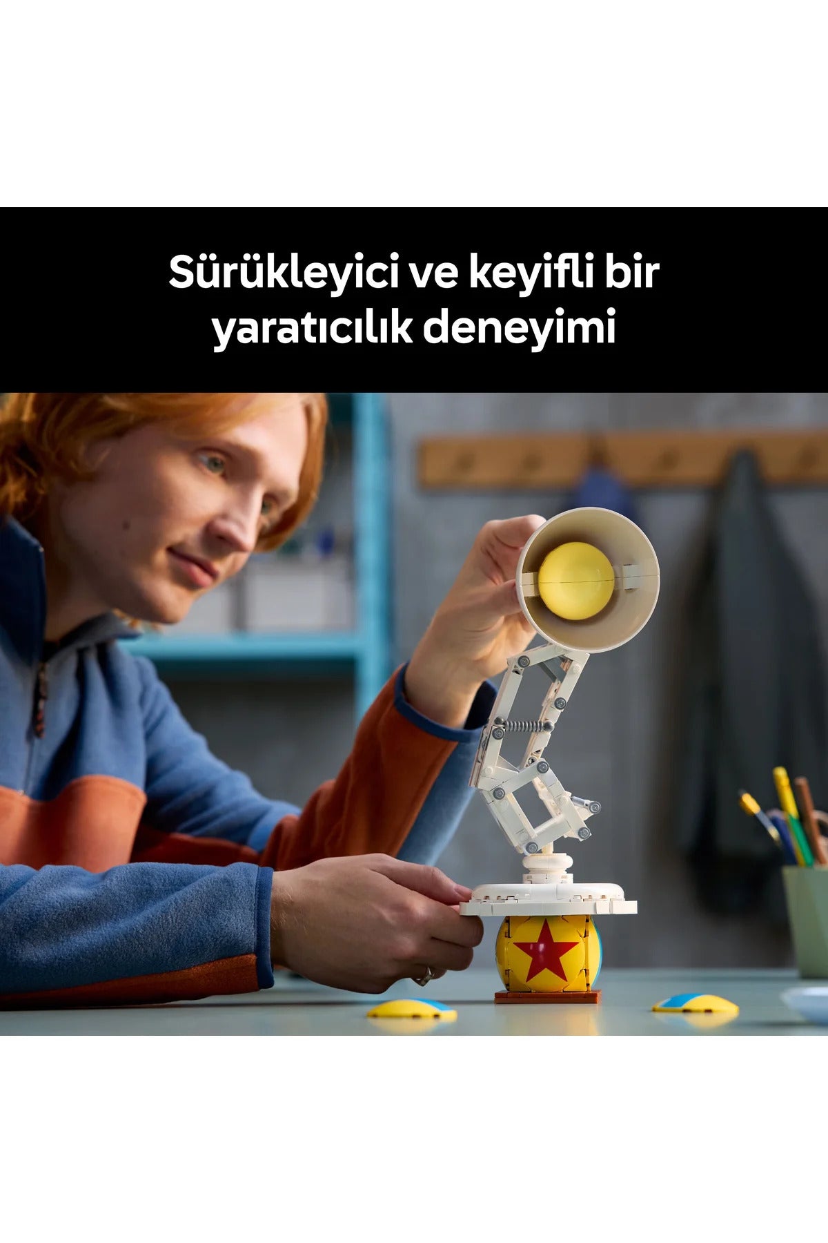 LEGO® Ideas | Disney Pixar Luxo Jr. 21357 - Yetişkinler için Koleksiyonluk Model Yapım Seti (613P)
