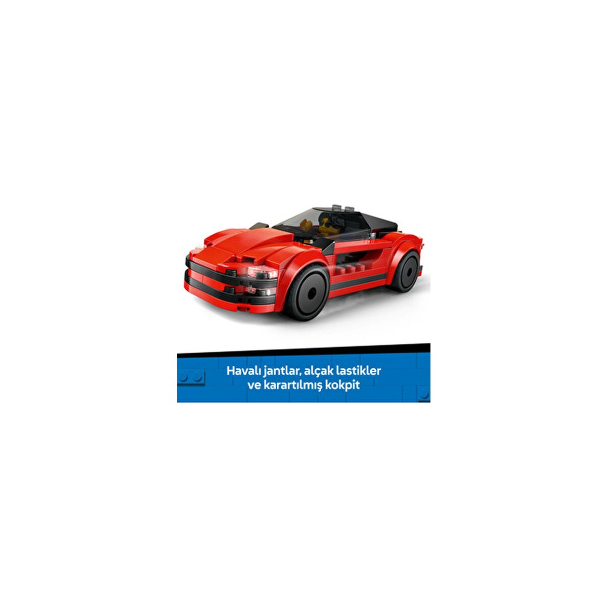 LEGO® Kırmızı Spor Araba 60448 109 Parça Çocuklar İçin Eğlenceli Oyun Seti
