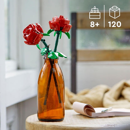 LEGO® Icons Gül 40460 - Dekoratif, Koleksiyonluk ve Sergilenebilir Çiçek Modeli Yapım Seti (120 Parça)