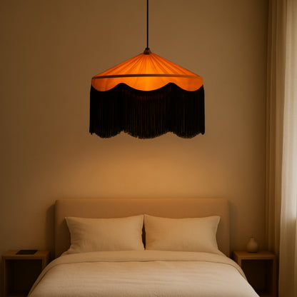 Luna Sarkıt Avize – (Turuncu & Siyah)