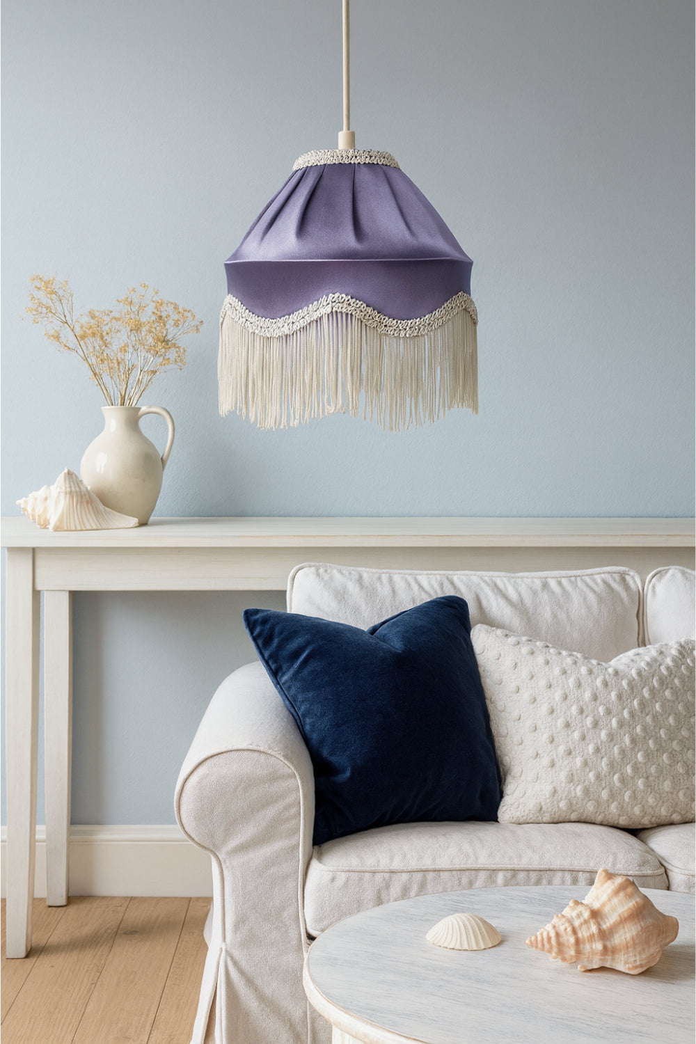 Luna Sarkıt Avize – Carol (Mor & Krem)