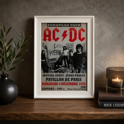 Luzart Premium Epoksi Retro Rock Tablo Koleksiyonu – Çerçeveli, UV Baskı Duvar Dekoru Koleksiyonu