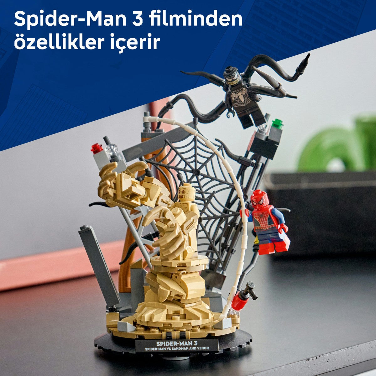 LEGO® ǀ Marvel Efsanevi Savaş: Örümcek Adam, Kum Adam’a Karşı 76334 - 9+ için Yaratıcı Oyuncak Yapım Seti (201 Parça)