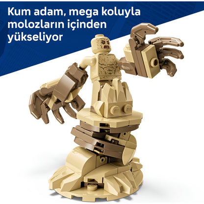 LEGO® ǀ Marvel Efsanevi Savaş: Örümcek Adam, Kum Adam’a Karşı 76334 - 9+ için Yaratıcı Oyuncak Yapım Seti (201 Parça)