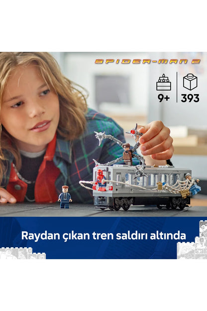 LEGO ® ǀ Marvel Örümcek Adam ile Doktor Oktopus Metro Sahnesi 76321 - 9+ Oyuncak Yapım Seti (393P)