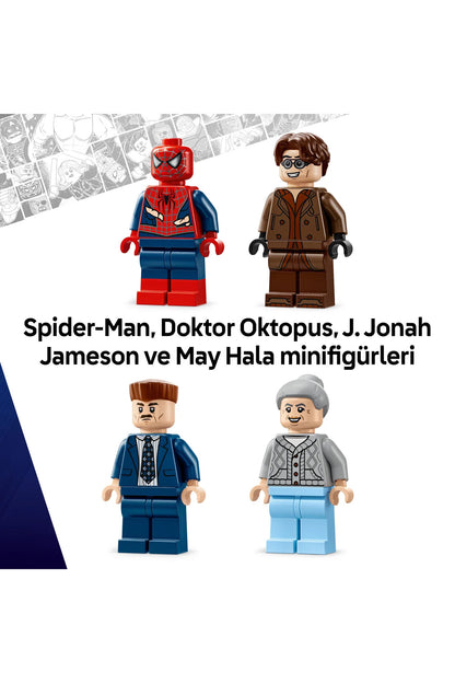 LEGO ® ǀ Marvel Örümcek Adam ile Doktor Oktopus Metro Sahnesi 76321 - 9+ Oyuncak Yapım Seti (393P)