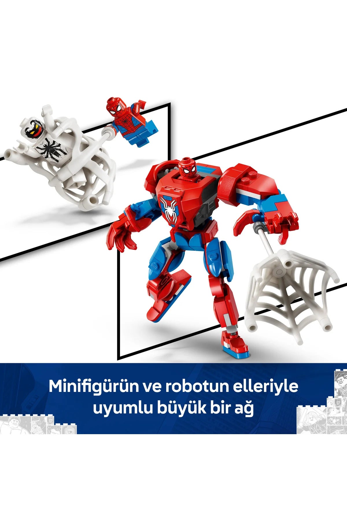 LEGO ® Marvel Örümcek Adam Robotu, Anti Venom’a Karşı 76308 - 6+ Yaratıcı Oyuncak Yapım Seti (107P)