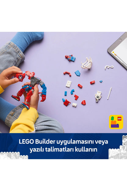 LEGO ® Marvel Örümcek Adam Robotu, Anti Venom’a Karşı 76308 - 6+ Yaratıcı Oyuncak Yapım Seti (107P)