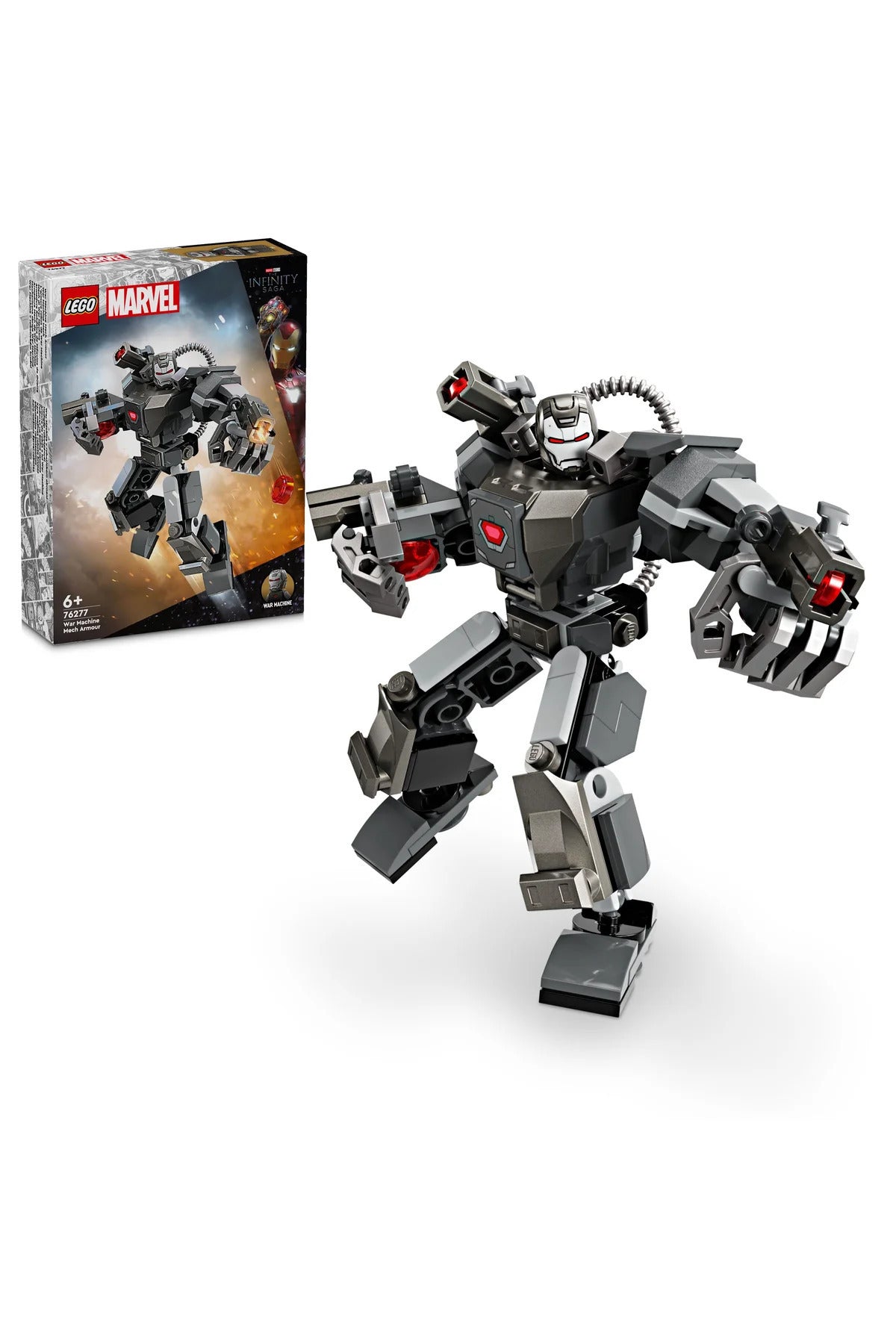 LEGO ® Marvel War Machine Robot Zırhı 76277 -6+ Çocuklar için Yaratıcı Oyuncak Yapım Seti (154P)