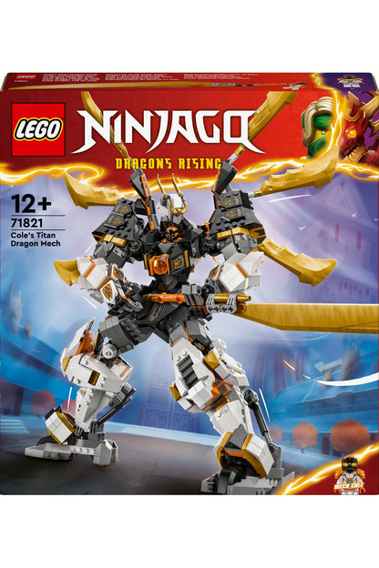 LEGO ® NINJAGO® Cole'un Titan Ejderha Robotu 71821 - 12+ Yaratıcı Oyuncak Yapım Seti (1055Parça)