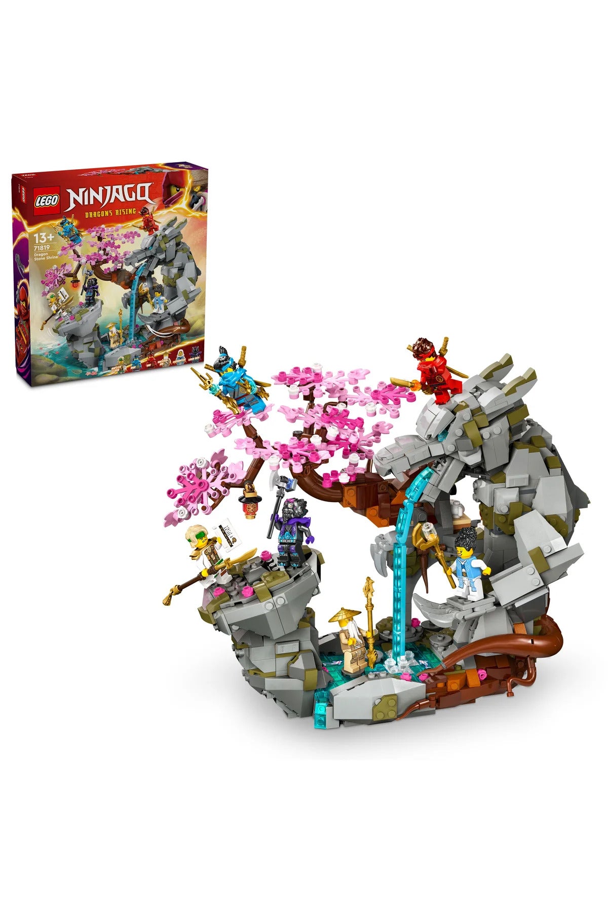 LEGO® NINJAGO® Ejderha Taşı Tapınağı 71819 - 13+ Gençler için Yaratıcı Oyuncak Yapım Seti (1212P)