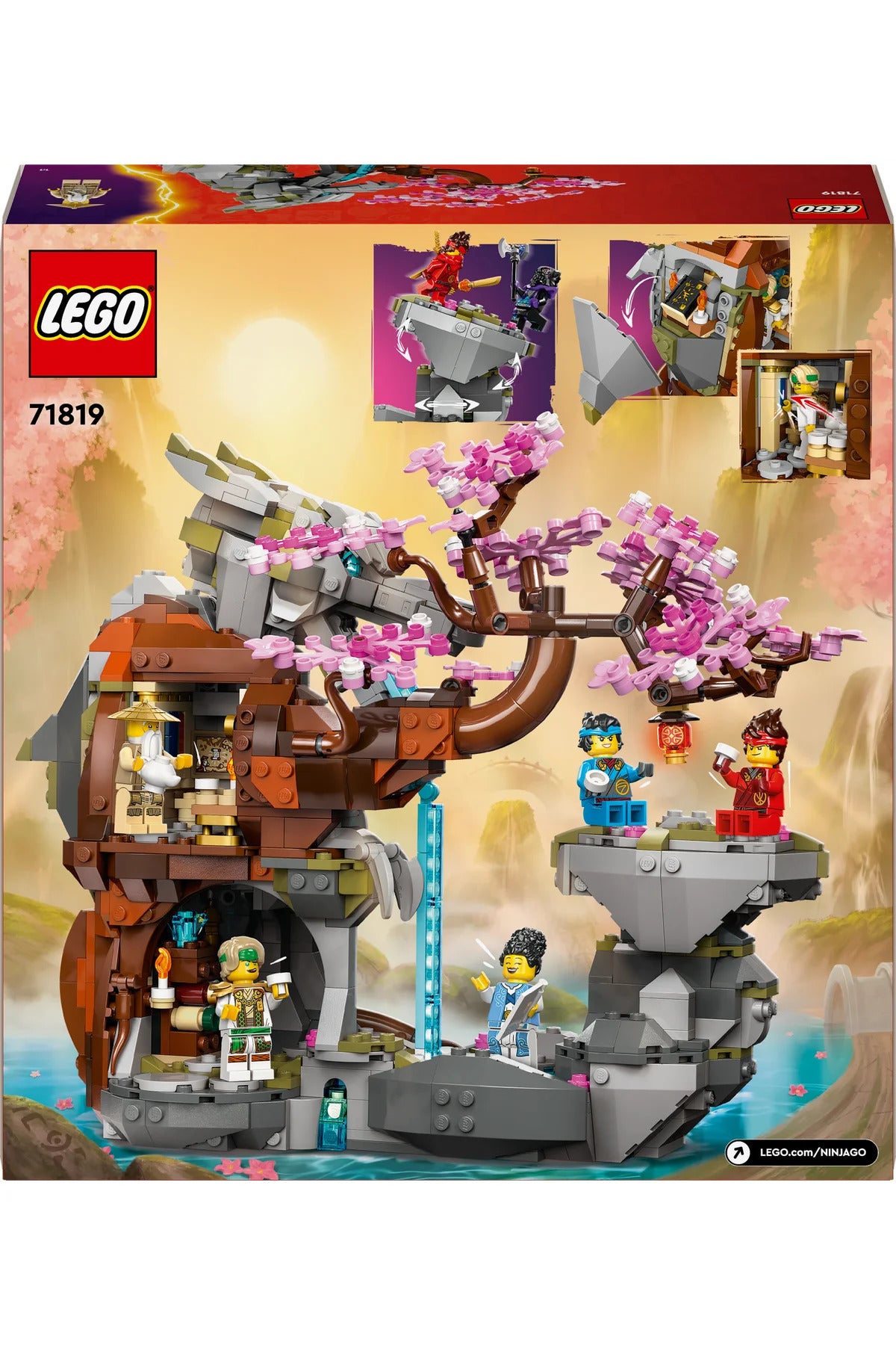 LEGO® NINJAGO® Ejderha Taşı Tapınağı 71819 - 13+ Gençler için Yaratıcı Oyuncak Yapım Seti (1212P)