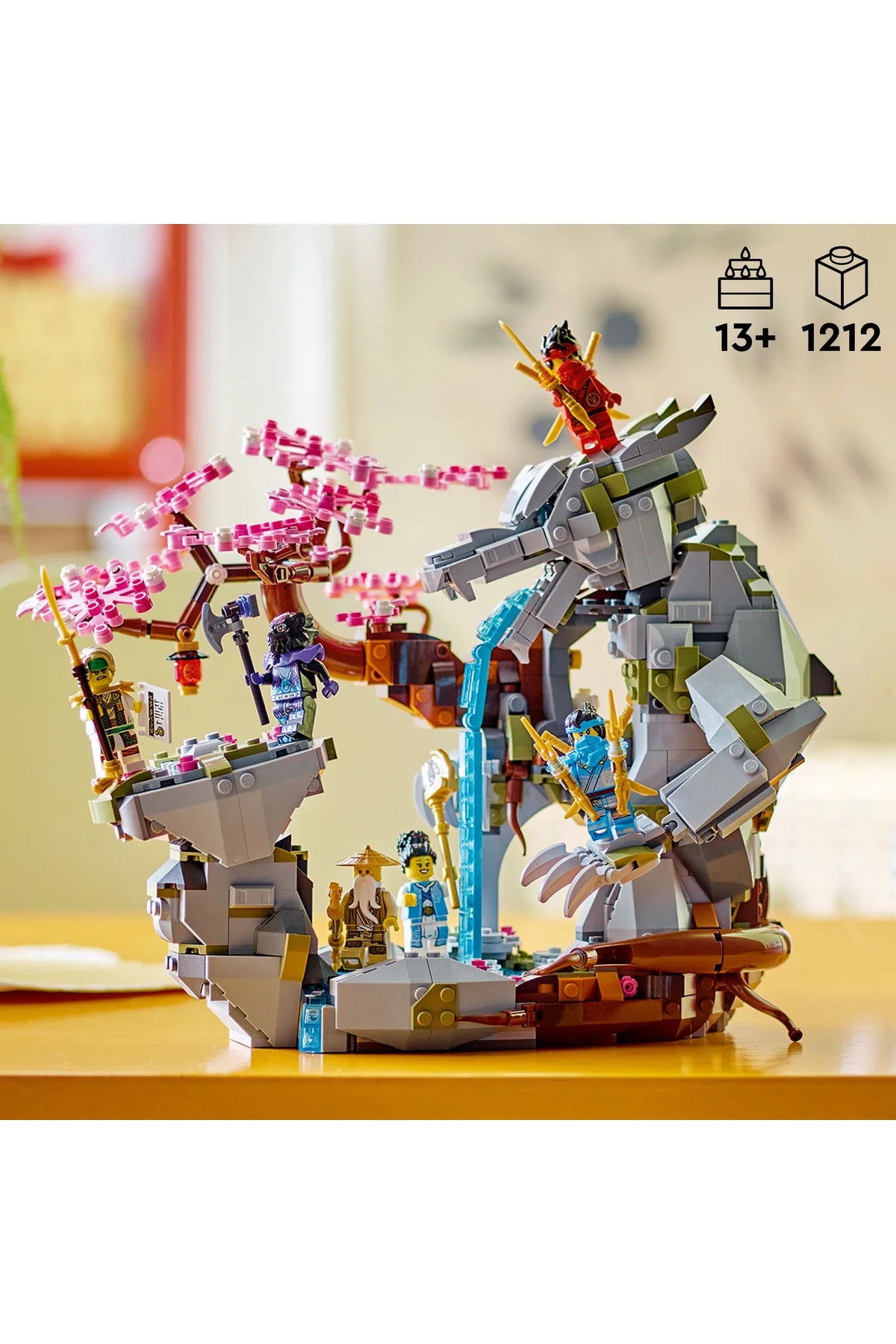 LEGO® NINJAGO® Ejderha Taşı Tapınağı 71819 - 13+ Gençler için Yaratıcı Oyuncak Yapım Seti (1212P)