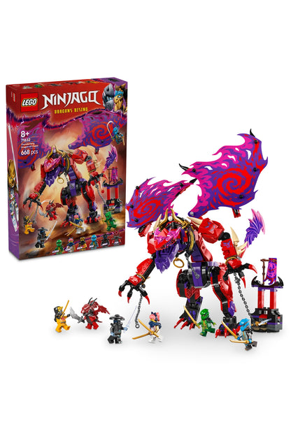 LEGO ® NINJAGO® Thunderfang Kaos Ejderhası 71832 - 8+ Çocuklar için Yaratıcı Oyuncak Yapım Seti (668P)