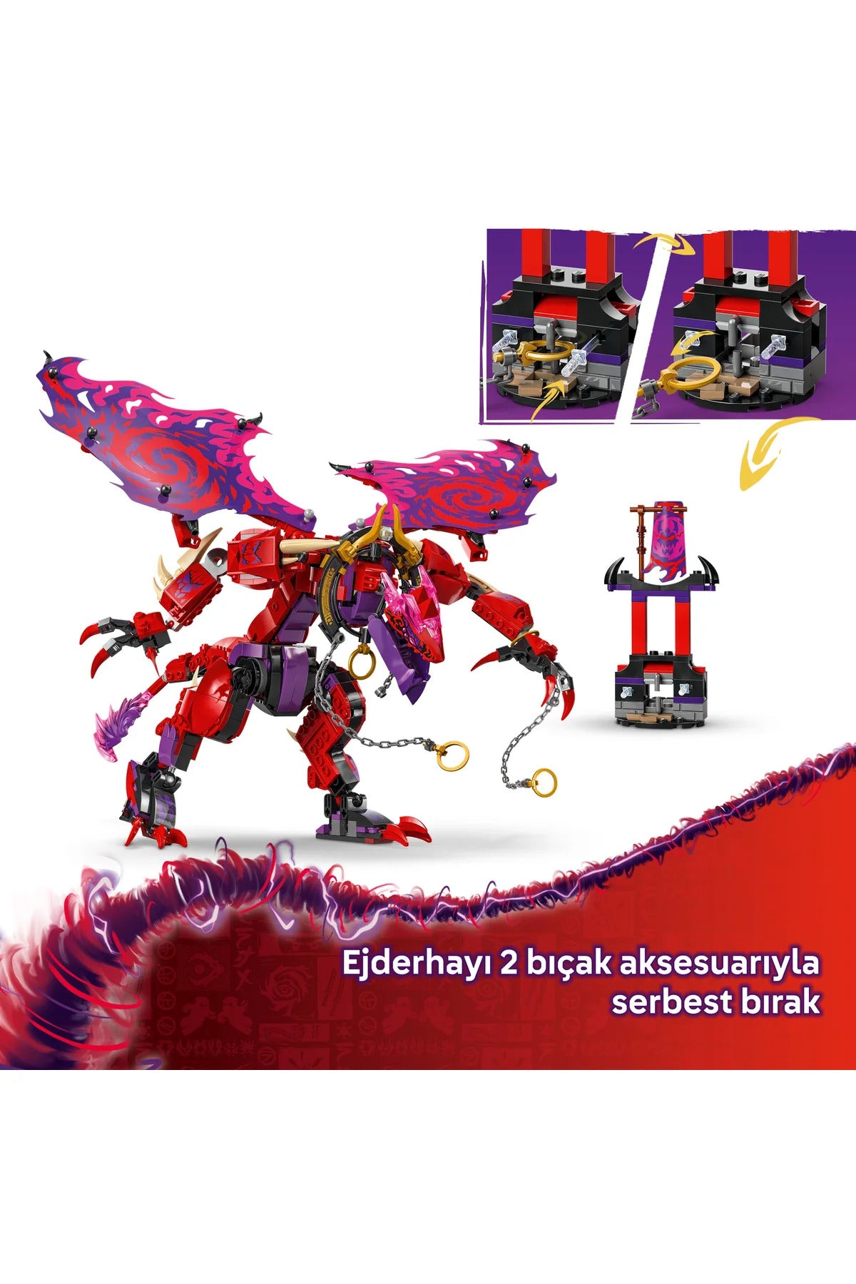 LEGO® NINJAGO® 71832 Thunderfang Kaos Ejderhası | 8+ Set – Luzart