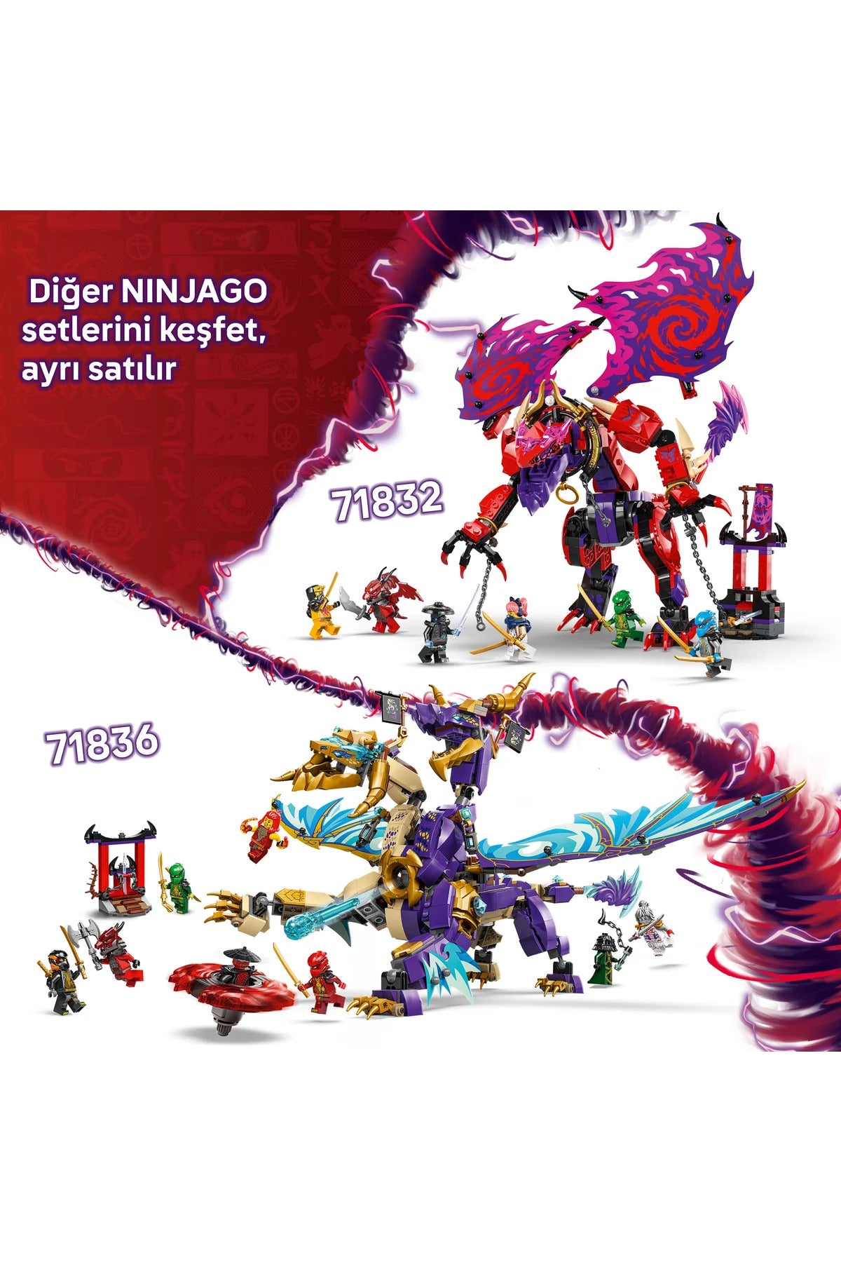 LEGO® NINJAGO® 71832 Thunderfang Kaos Ejderhası | 8+ Set – Luzart