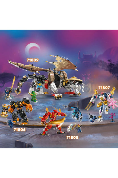 LEGO ® NINJAGO® Usta Ejderha Egalt 71809 - 8+ Çocuklar için Yaratıcı Oyuncak Yapım Seti (532P)