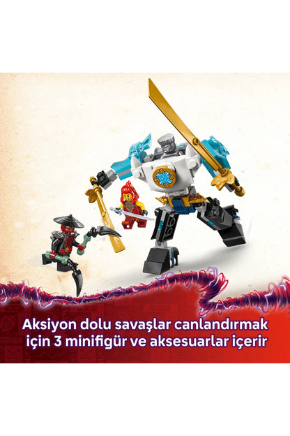 LEGO ® NINJAGO® Zane’in Savaş Zırhı Mech’i 71827 - 6+ Çocuklar için Yaratıcı Oyuncak Yapım Seti (92P)