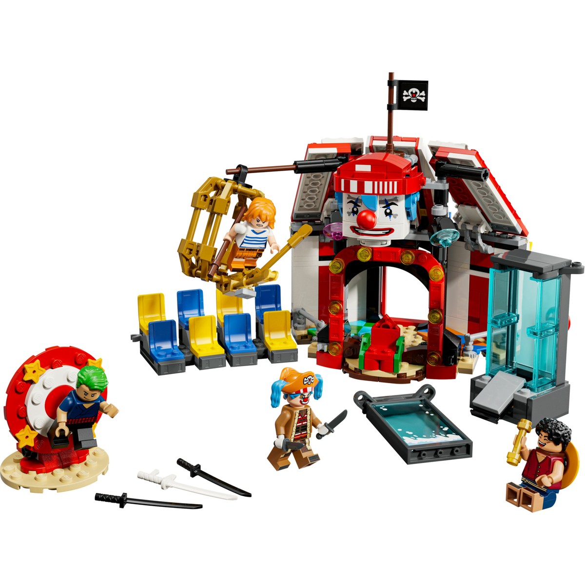 LEGO® ONE PIECE Palyaço Buggy'nin Sirk Çadırı 75637 – 8 Yaş ve Üzeri Çocuklar için Oyuncak Yapım Seti(573 Parça)