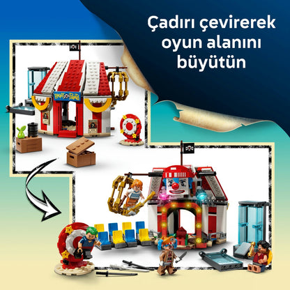LEGO® ONE PIECE Palyaço Buggy'nin Sirk Çadırı 75637 – 8 Yaş ve Üzeri Çocuklar için Oyuncak Yapım Seti(573 Parça)