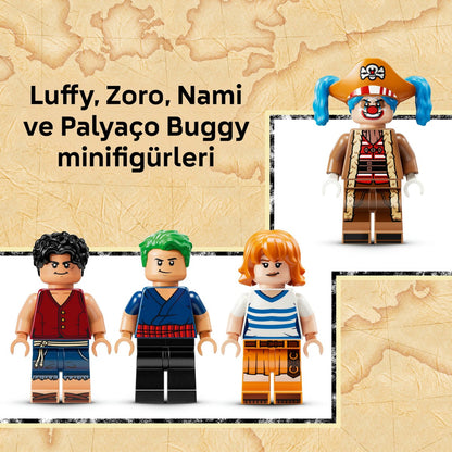LEGO® ONE PIECE Palyaço Buggy'nin Sirk Çadırı 75637 – 8 Yaş ve Üzeri Çocuklar için Oyuncak Yapım Seti(573 Parça)