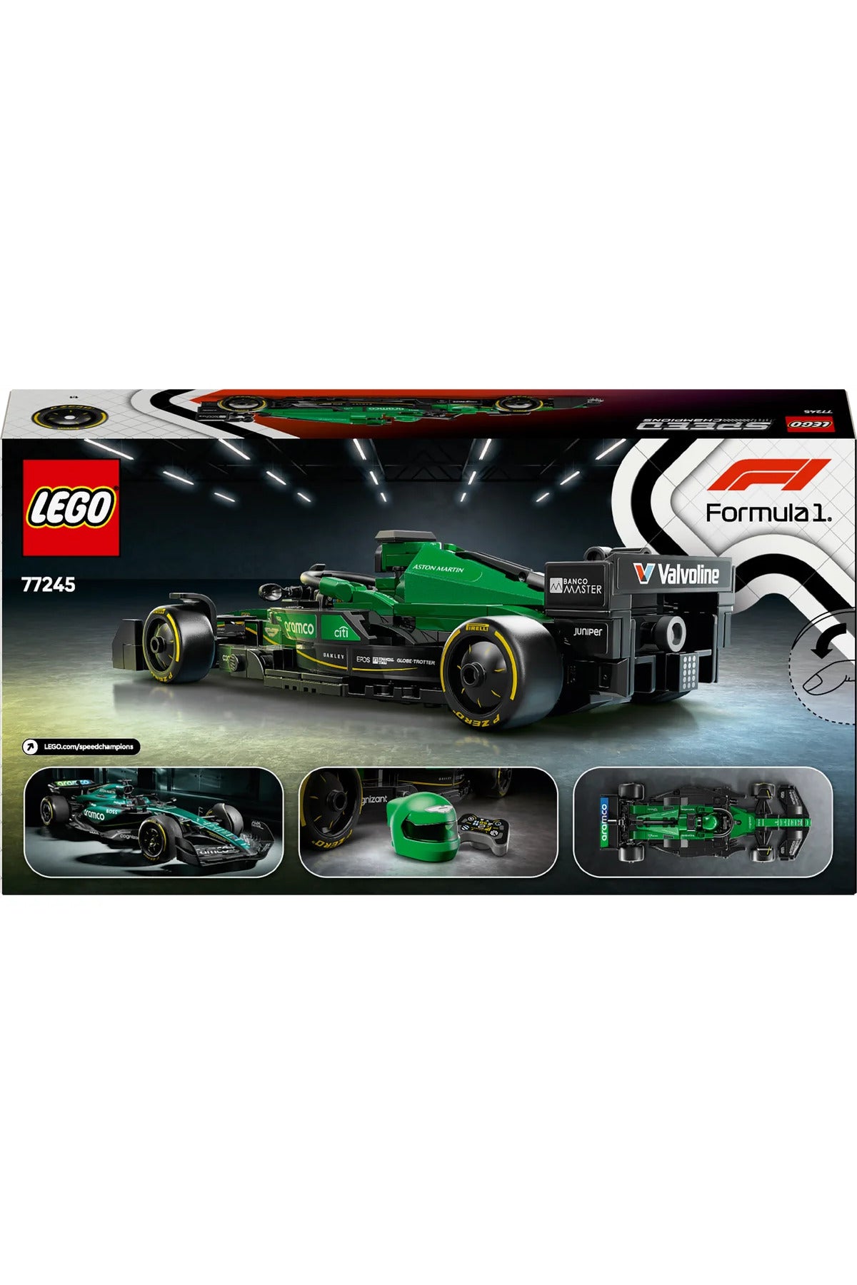LEGO® Speed Champions Aston Martin Aramco F1® AMR24 Yarış Arabası 77245 - 10+ Oyuncak Yapım Seti (269P)