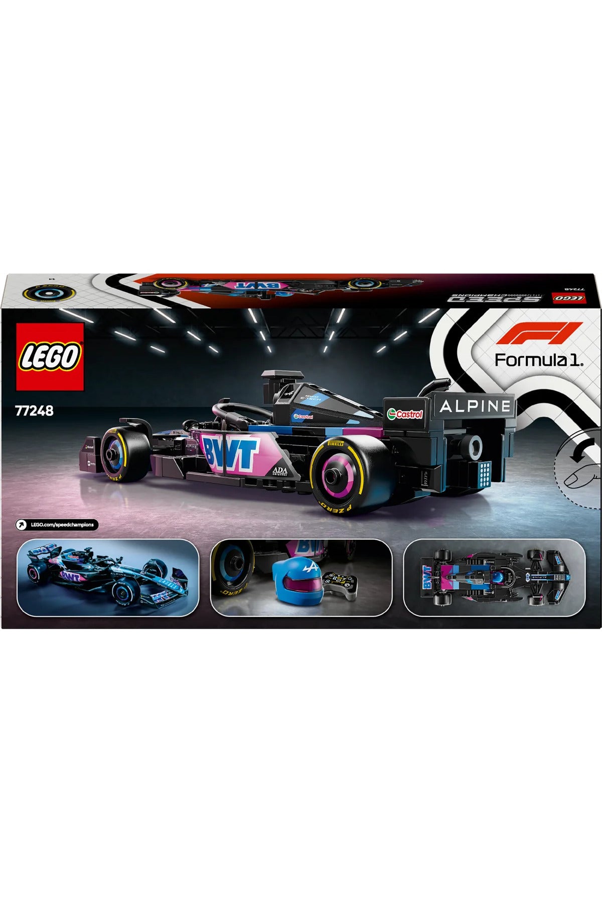 LEGO® Speed Champions BWT Alpine F1® Team A524 Yarış Arabası 77248 - 10+ Oyuncak Yapım Seti (258P)