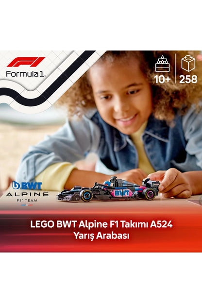 LEGO® Speed Champions BWT Alpine F1® Team A524 Yarış Arabası 77248 - 10+ Oyuncak Yapım Seti (258P)