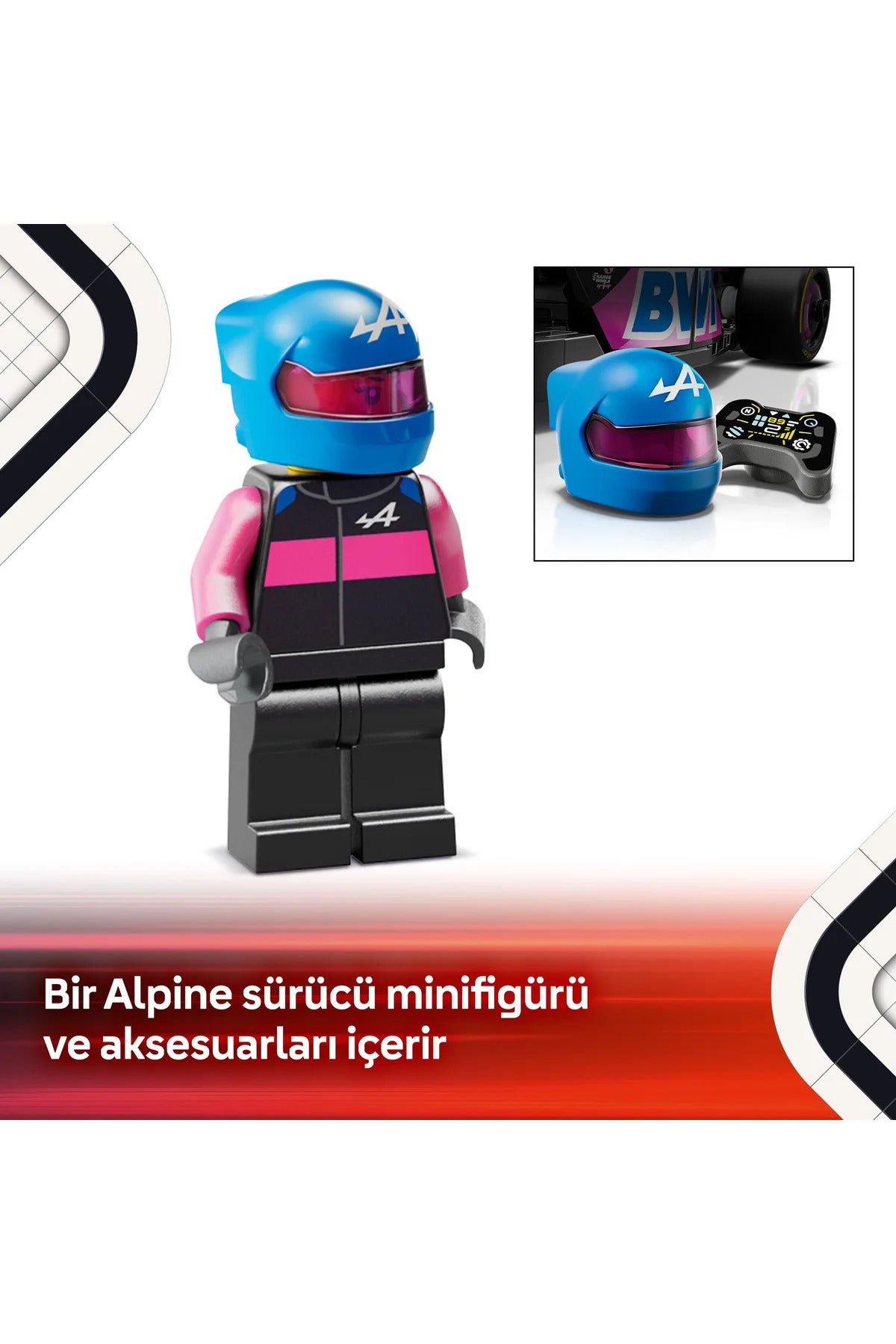 LEGO® Speed Champions BWT Alpine F1® Team A524 Yarış Arabası 77248 - 10+ Oyuncak Yapım Seti (258P)