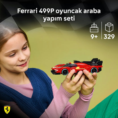 LEGO® Speed Champions Ferrari 499P 77261 - 9 Yaş ve Üzeri için Gerçekçi Detaylar İçeren Yaratıcı Oyuncak Yapım Seti (329 Parça)