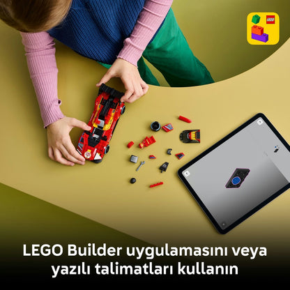 LEGO® Speed Champions Ferrari 499P 77261 - 9 Yaş ve Üzeri için Gerçekçi Detaylar İçeren Yaratıcı Oyuncak Yapım Seti (329 Parça)