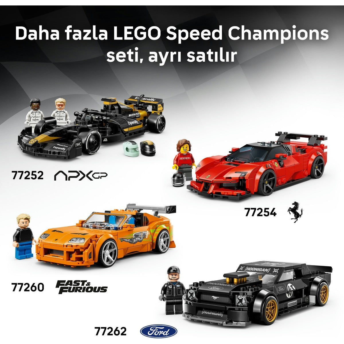 LEGO® Speed Champions Ferrari 499P 77261 - 9 Yaş ve Üzeri için Gerçekçi Detaylar İçeren Yaratıcı Oyuncak Yapım Seti (329 Parça)