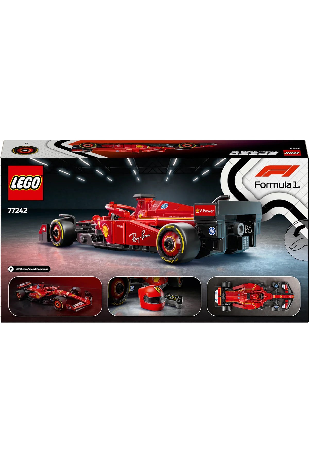 LEGO® Speed Champions Ferrari SF-24 F1® Yarış Arabası 77242 - 10+ Oyuncak Model Yapım Seti (275Pr)