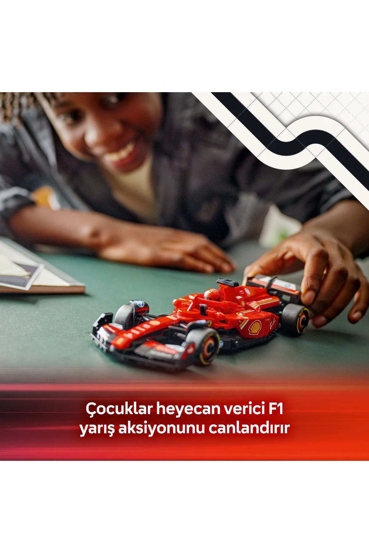 LEGO® Speed Champions Ferrari SF-24 F1® Yarış Arabası 77242 - 10+ Oyuncak Model Yapım Seti (275Pr)