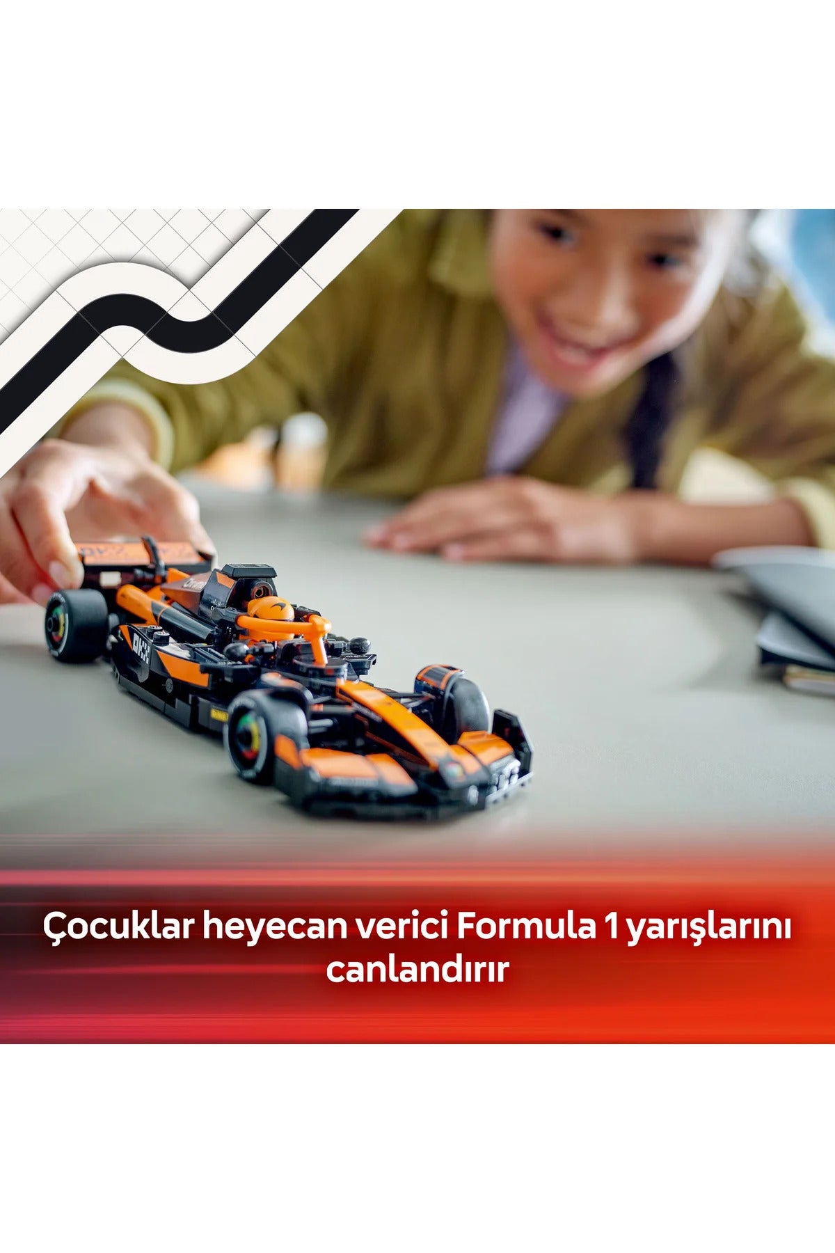 LEGO® Speed Champions McLaren F1® Team MCL38 Yarış Arabası 77251 - 10+ Oyuncak Yapım Seti (269P)
