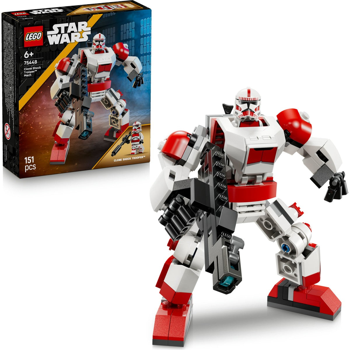 LEGO® Star Wars™ Klon Şok Trooper™ Robotu 75448 - 6 Yaş ve Üzeri Çocuklar için Aksiyon Figürü Yapım Seti (151 Parça)