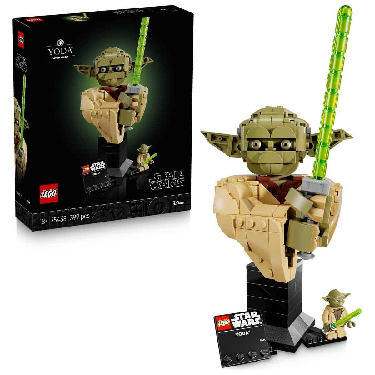 LEGO® Star Wars: Klonların Saldırısı Yoda Büstü 75438 - Yetişkinler Için Koleksiyonluk Model Yapım Seti (399 Parça)