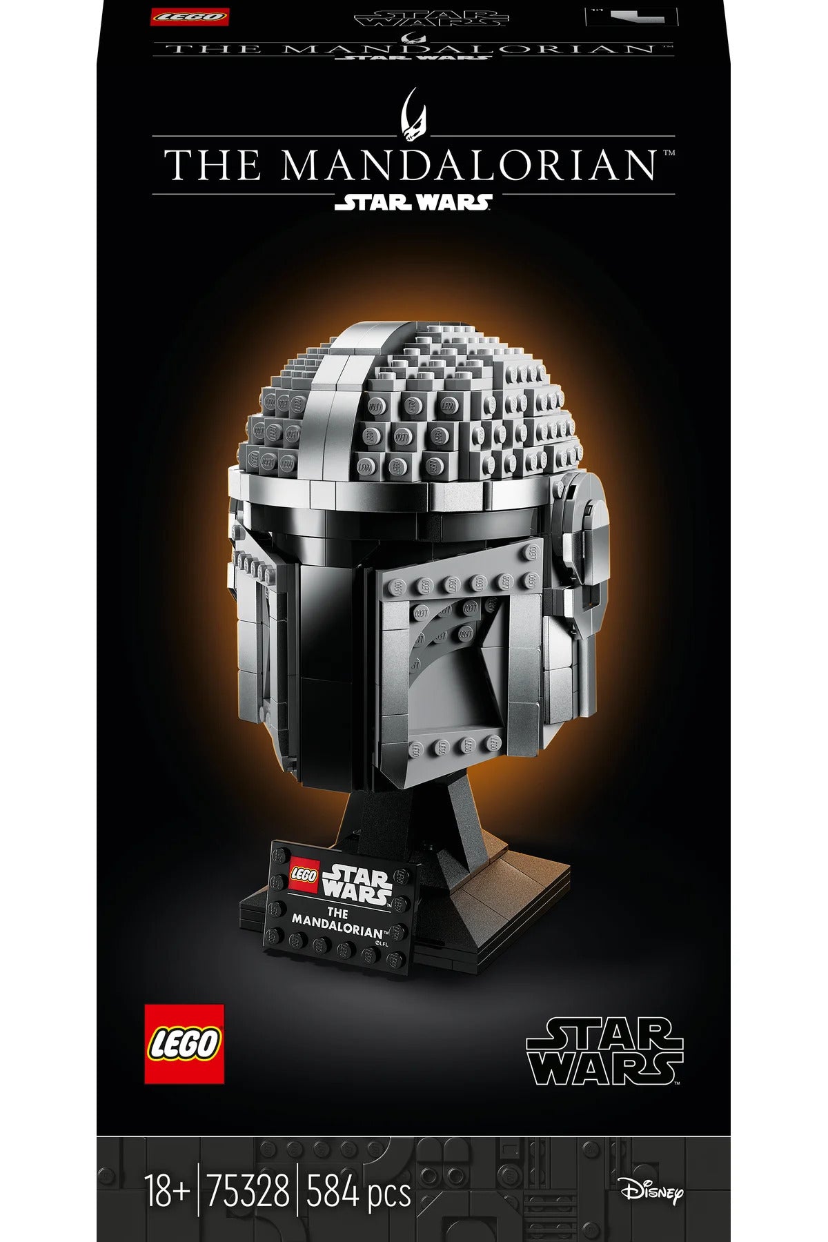 LEGO® Star Wars™ Mandalorian™ Kaskı 75328 - Yetişkinler için Koleksiyonluk Modeli Yapım Seti (584P)