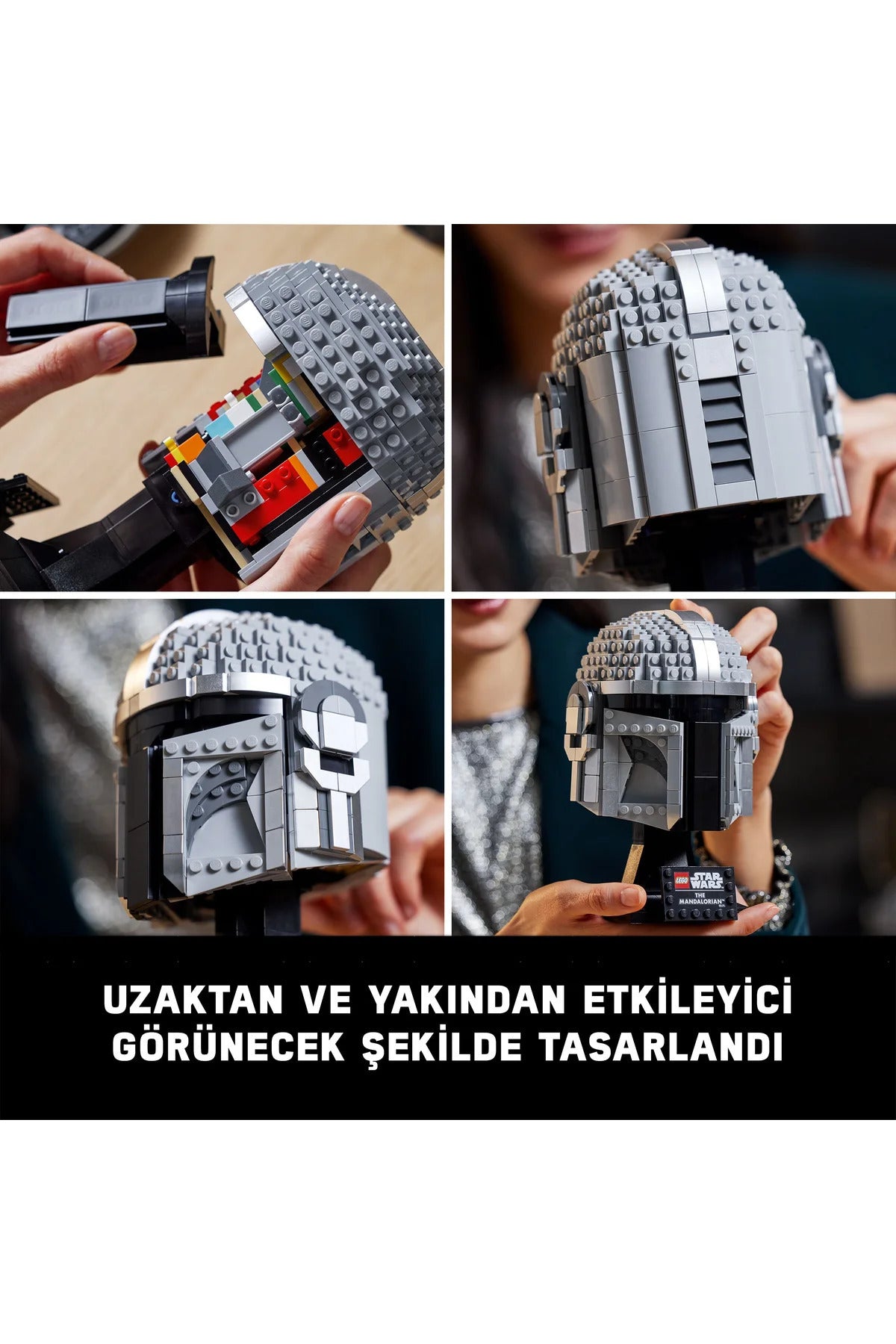 LEGO® Star Wars™ Mandalorian™ Kaskı 75328 - Yetişkinler için Koleksiyonluk Modeli Yapım Seti (584P)