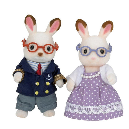 Sylvanian Families Çikolata Kulaklı Tavşan Anneanne&Dede