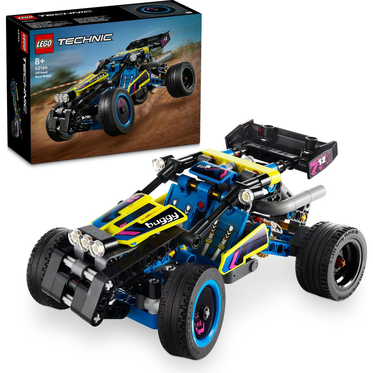 LEGO® Technic Arazi Yarışı Arabası 42164 - 8 Yaş & Üzeri Çocuklar için Yaratıcı Oyuncak Model Yapım Seti (219 Pr)