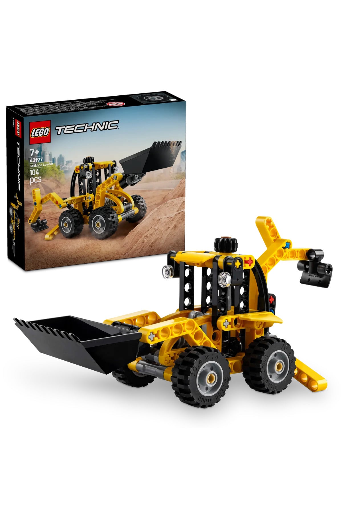 LEGO® Technic Kazıcı Yükleyici 42197 - 7+ Çocuklar için Oyuncak İnşaat Aracı Yapım Seti (104P)