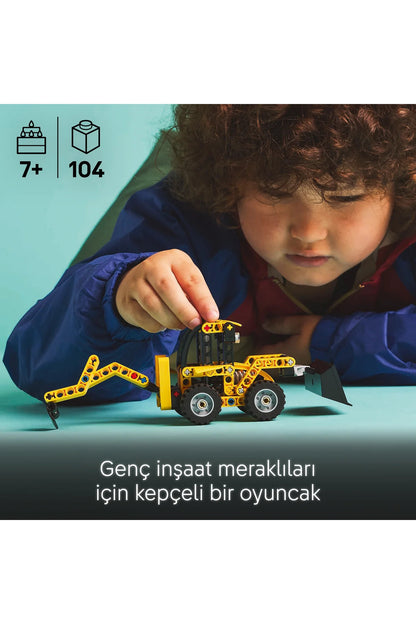 LEGO® Technic Kazıcı Yükleyici 42197 - 7+ Çocuklar için Oyuncak İnşaat Aracı Yapım Seti (104P)