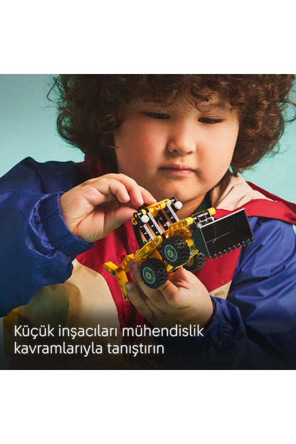 LEGO® Technic Kazıcı Yükleyici 42197 - 7+ Çocuklar için Oyuncak İnşaat Aracı Yapım Seti (104P)
