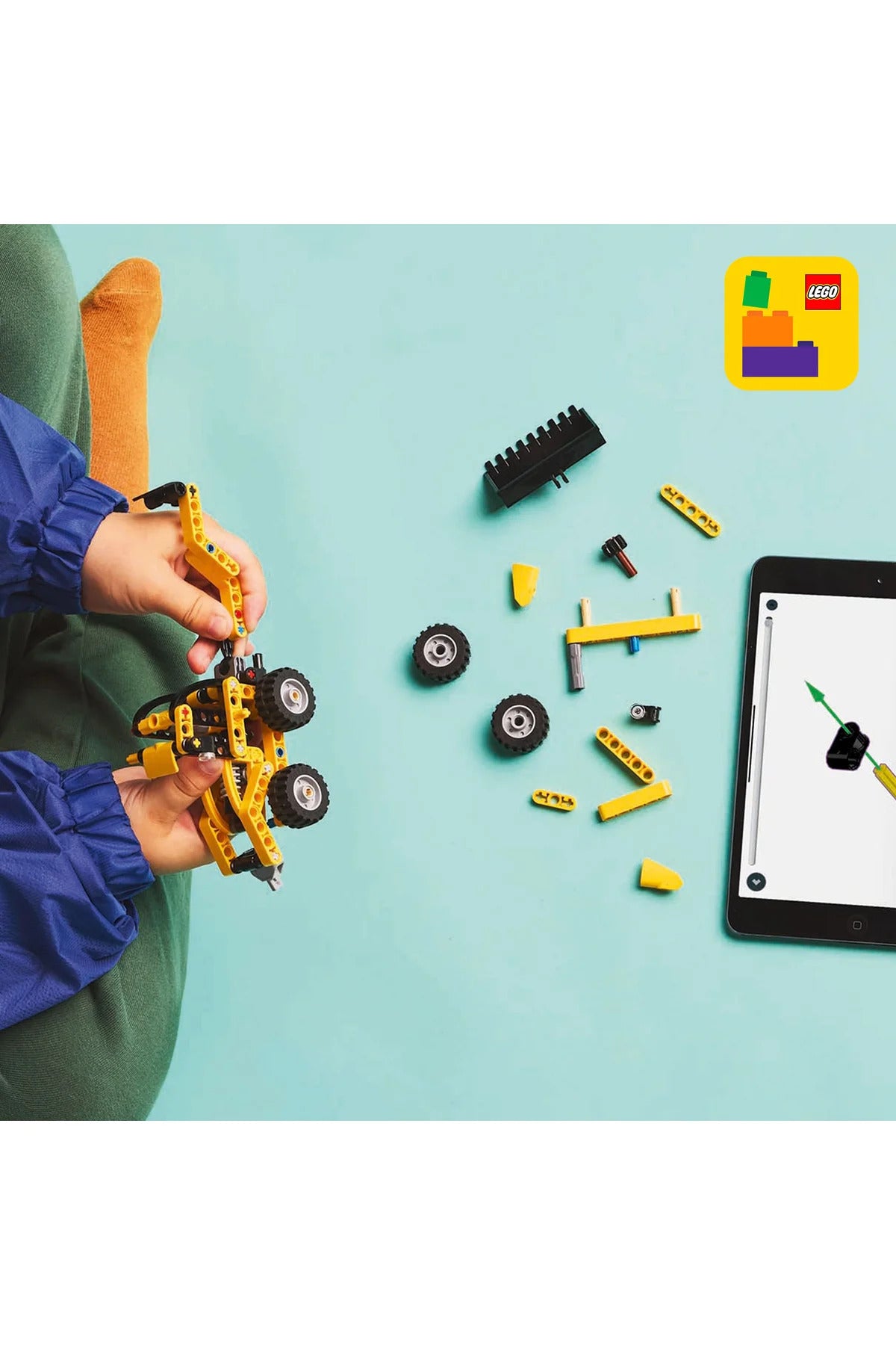 LEGO® Technic Kazıcı Yükleyici 42197 - 7+ Çocuklar için Oyuncak İnşaat Aracı Yapım Seti (104P)