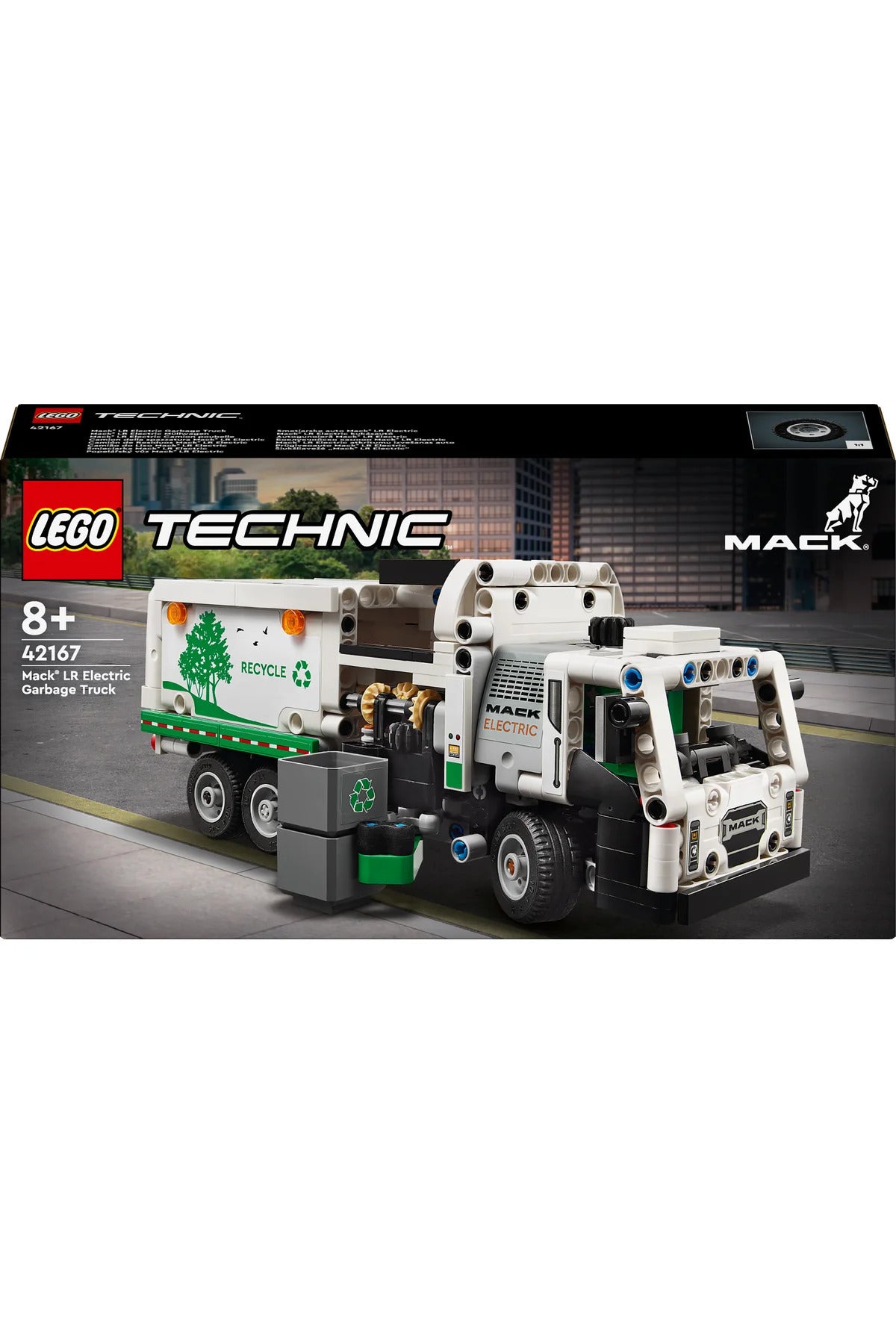 LEGO® Technic Mack® LR Electric Çöp Kamyonu 42167 - 8+ Çocuklar için Oyuncak Model Yapım Seti (503P)
