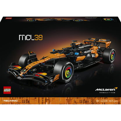 LEGO® Technic™ Mclaren MCL39 F1® Araba 42228 - Yetişkinler Için 2025 Model Araba Içeren Yaratıcı Model Yapım Seti (1675 Parça)