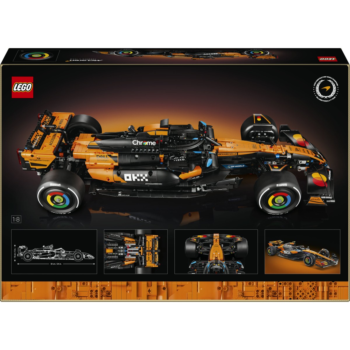 LEGO® Technic™ Mclaren MCL39 F1® Araba 42228 - Yetişkinler Için 2025 Model Araba Içeren Yaratıcı Model Yapım Seti (1675 Parça)