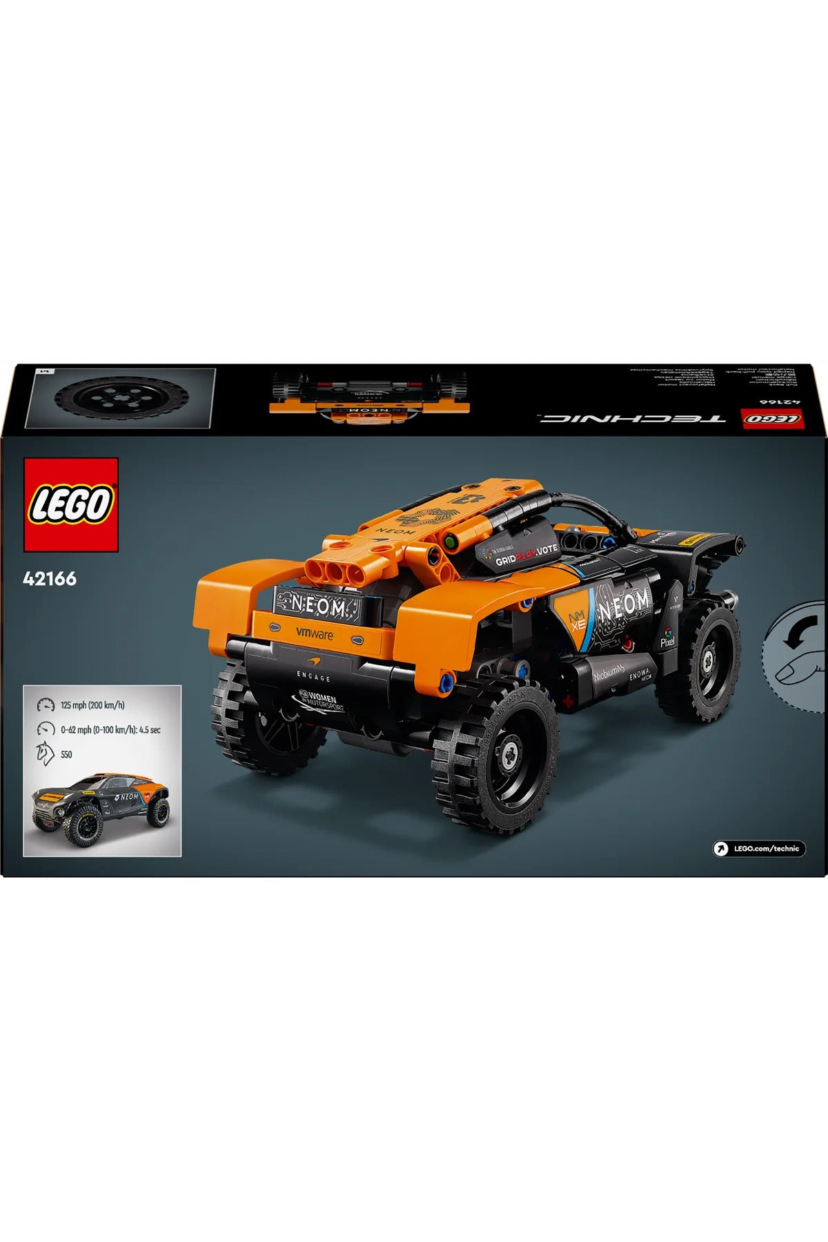 ® Technic NEOM McLaren Extreme E Race Car 42166 - 7+ Çocuklar için Oyuncak Model Yapım Seti (252P)