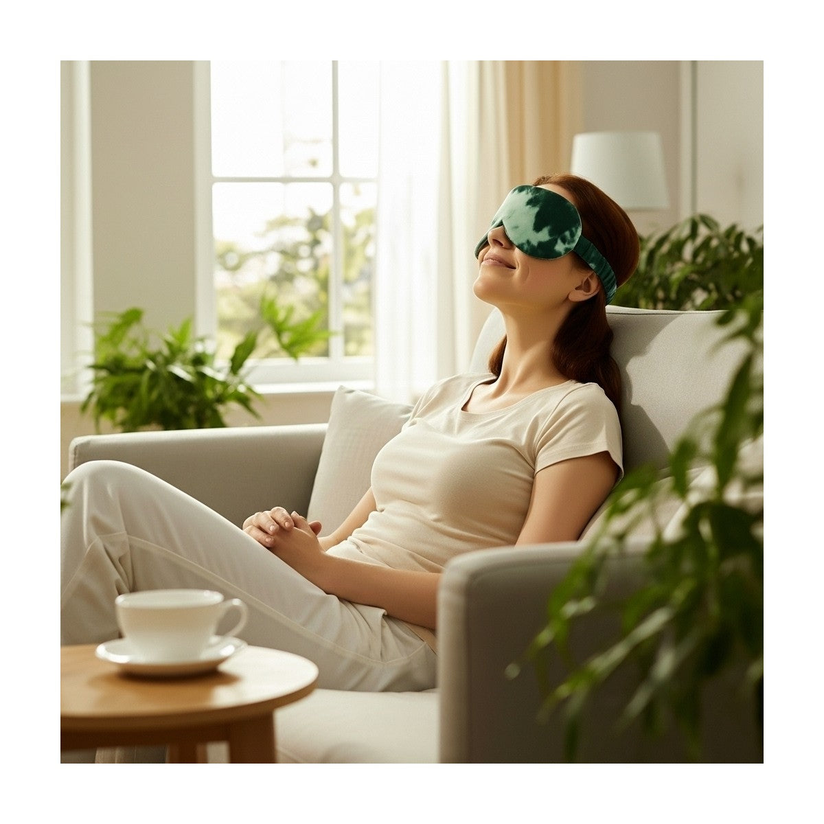 Touch Hardal Tohumlu Lavantalı Göz Maskesi, Doğal Mum, Blossom Tea & Meditasyon Seti